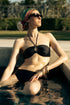 Bikini Réversible 4-Way Cherie "Opulence/Solid Black"